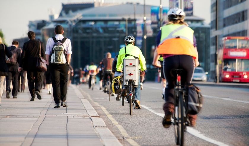 Cyclists in London