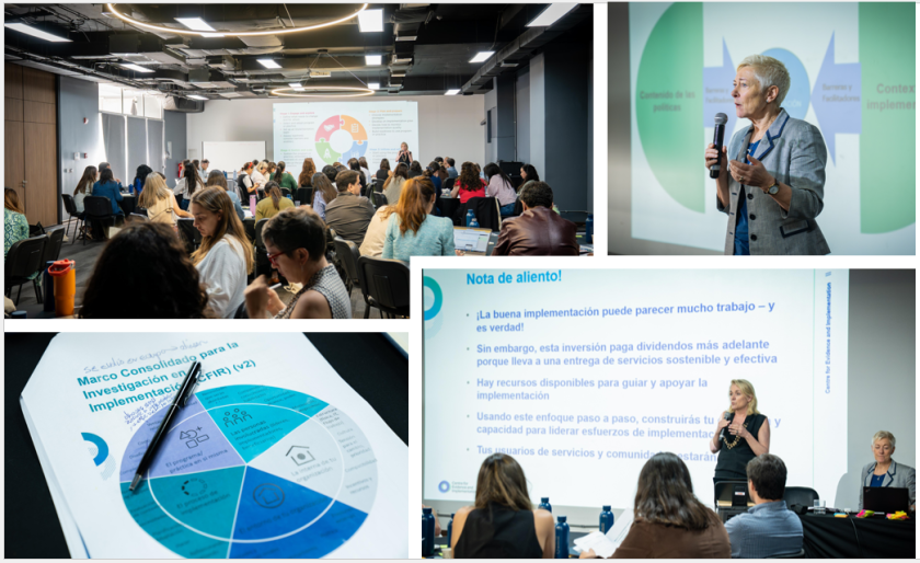 Images of CEI experts presenting workshops in Chile, Jan 2026